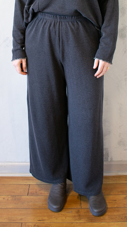 Cropped Pant - Marled Sweater Knit