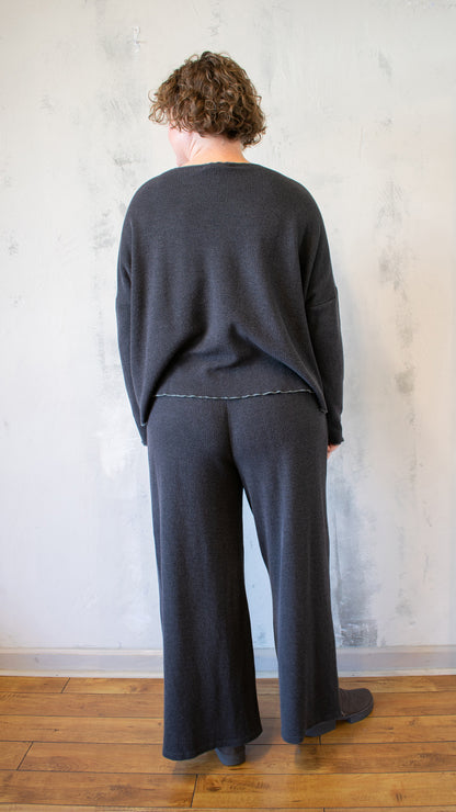 Oversize Pocket Pullover - Marled Sweater Knit