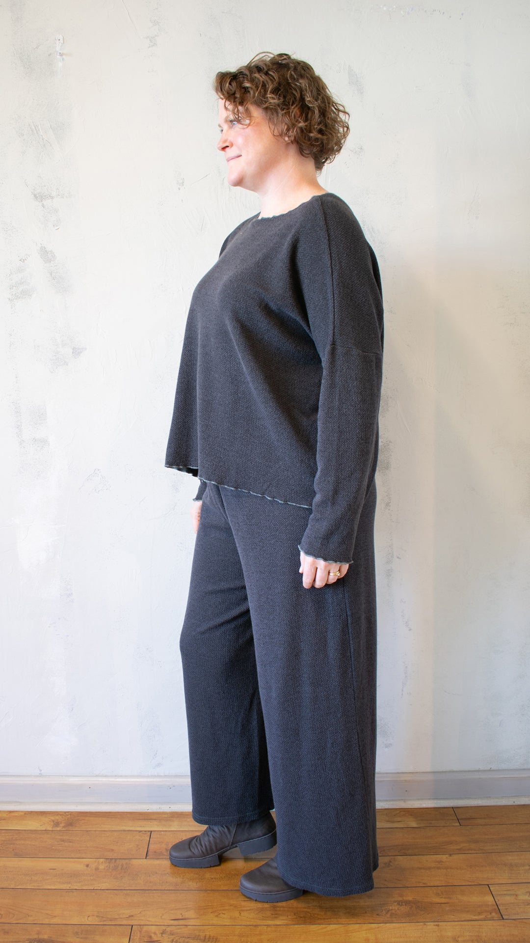 Oversize Pocket Pullover - Marled Sweater Knit