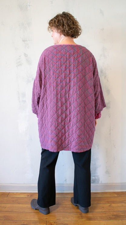 Oversize Zip Jacket - Vintage Satin