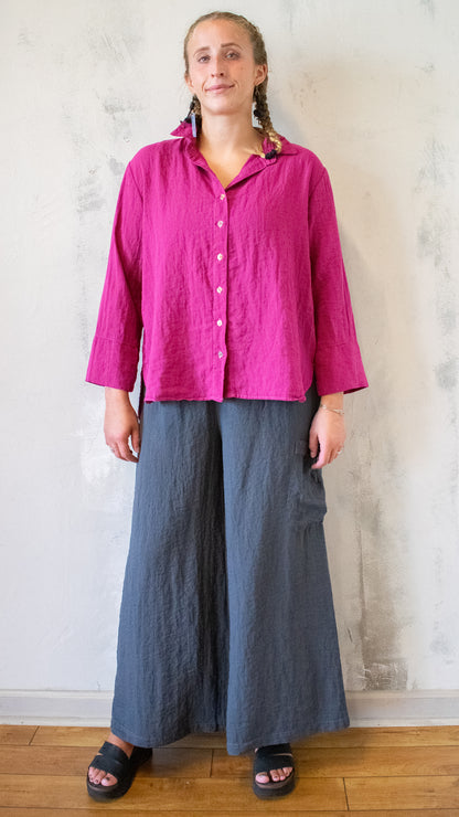 Crop Easy Shirt (Multiple Colors)