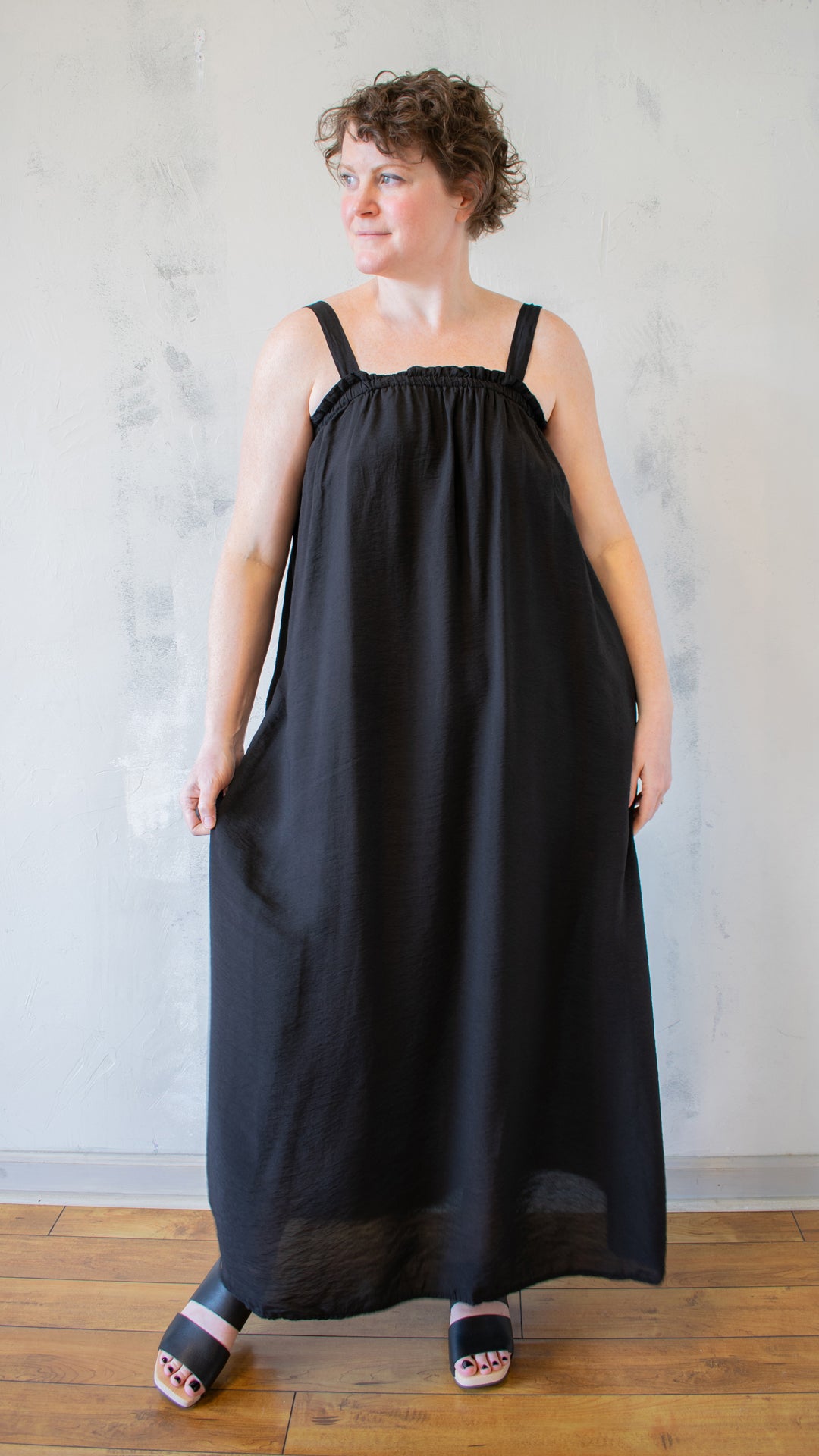 Ruched Maxi Dress in Parachute (Multiple Colors)