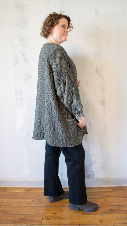 Oversize Zip Jacket - Vintage Satin