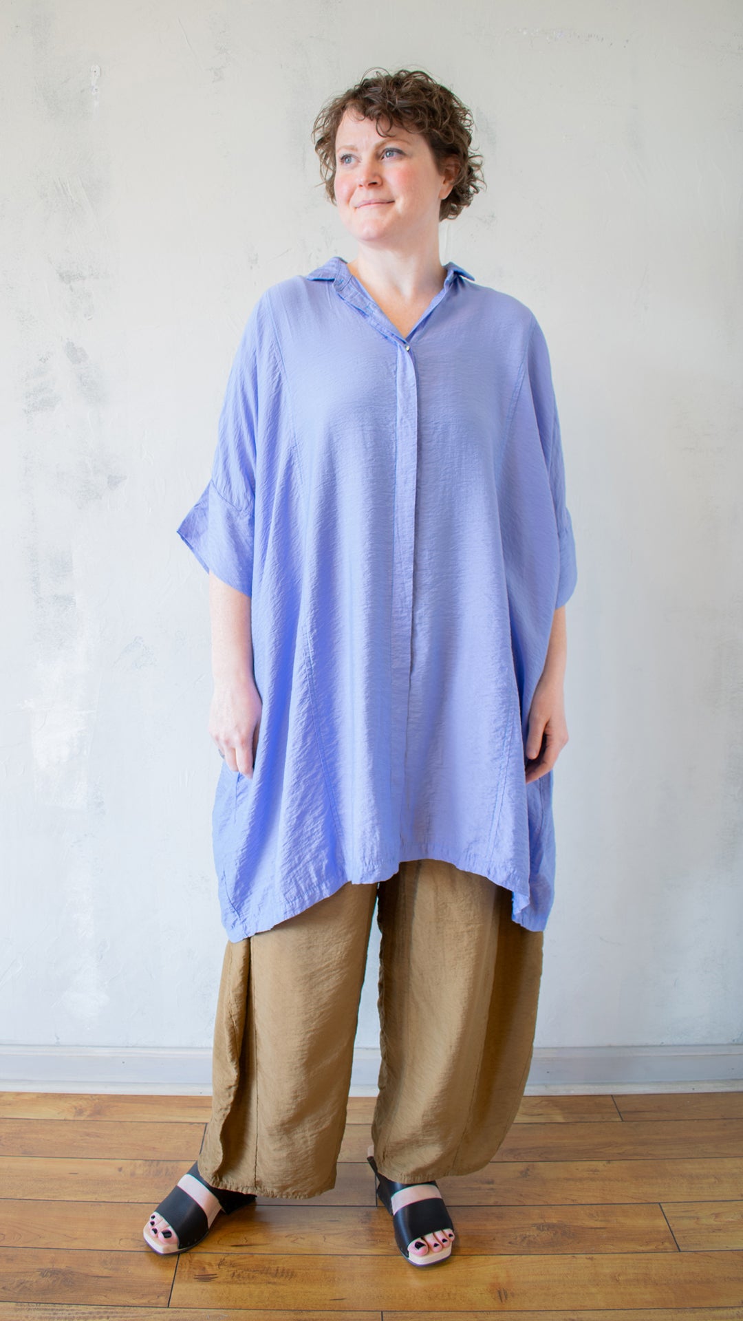 Kimono Shirt Dress in Parachute (Multiple Colors)