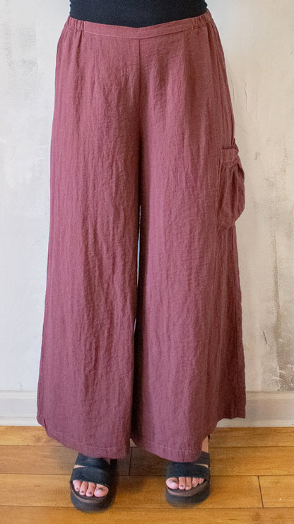 Wide Leg Pocket Pant (Multiple Colors)