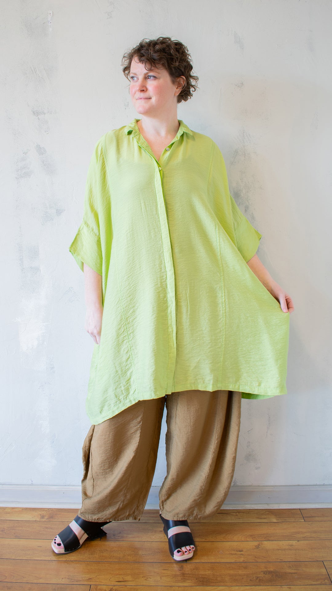 Kimono Shirt Dress in Parachute (Multiple Colors)
