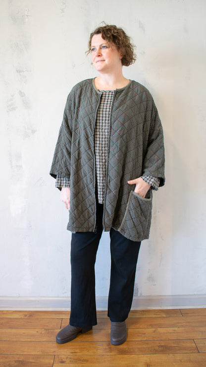 Oversize Zip Jacket - Vintage Satin