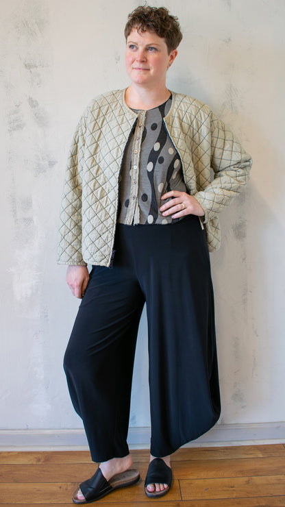 Crop Cardigan Dot Jacquard (Multiple colors)