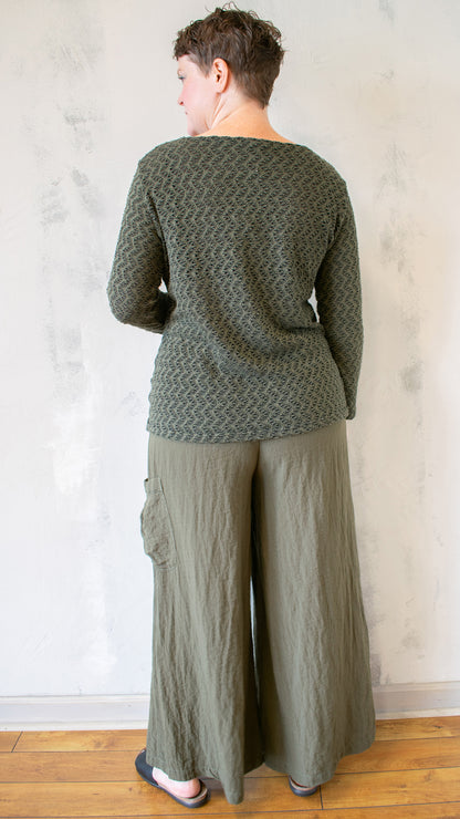 Crochet Boatneck Tee (Multiple Colors)