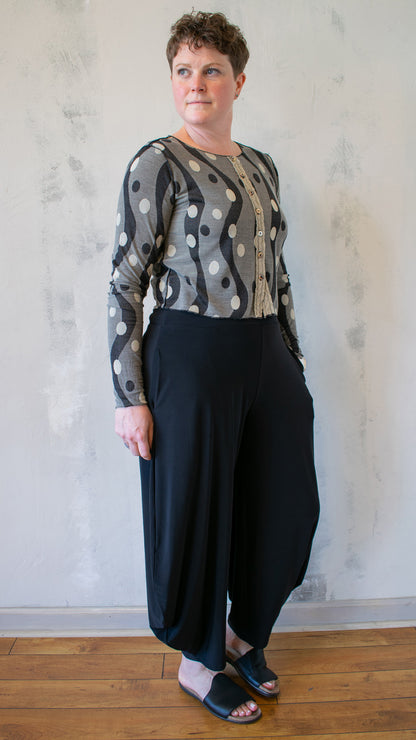 Crop Cardigan Dot Jacquard (Multiple colors)