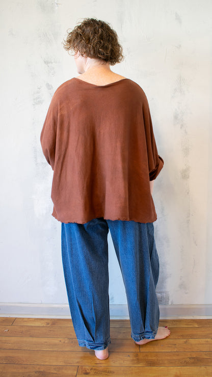 Sing Sweater Pullover in Rust