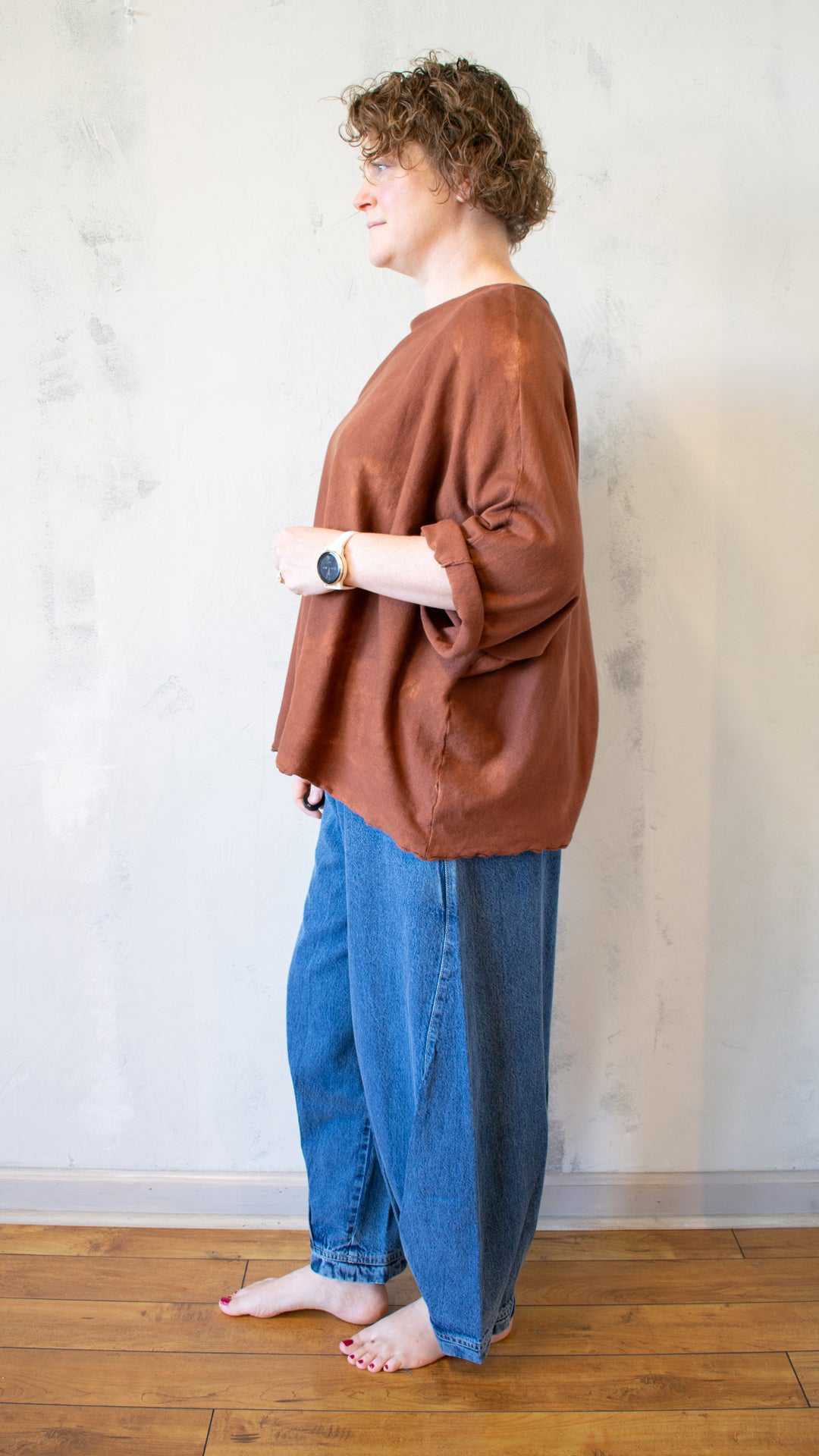 Sing Sweater Pullover in Rust