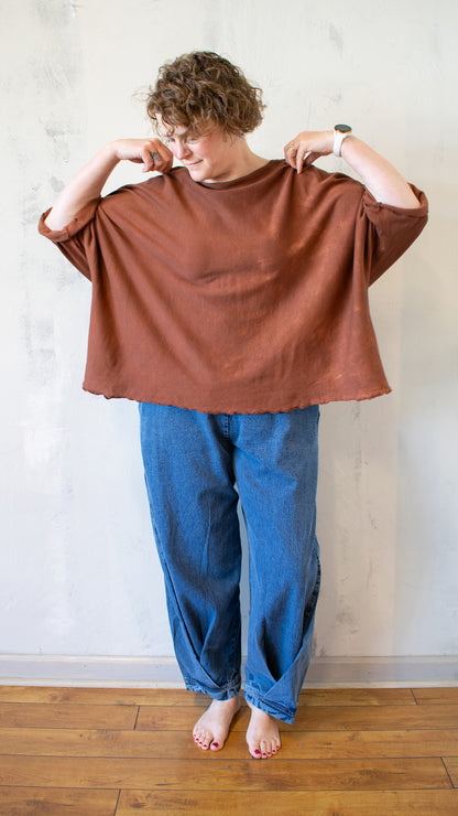 Sing Sweater Pullover in Rust