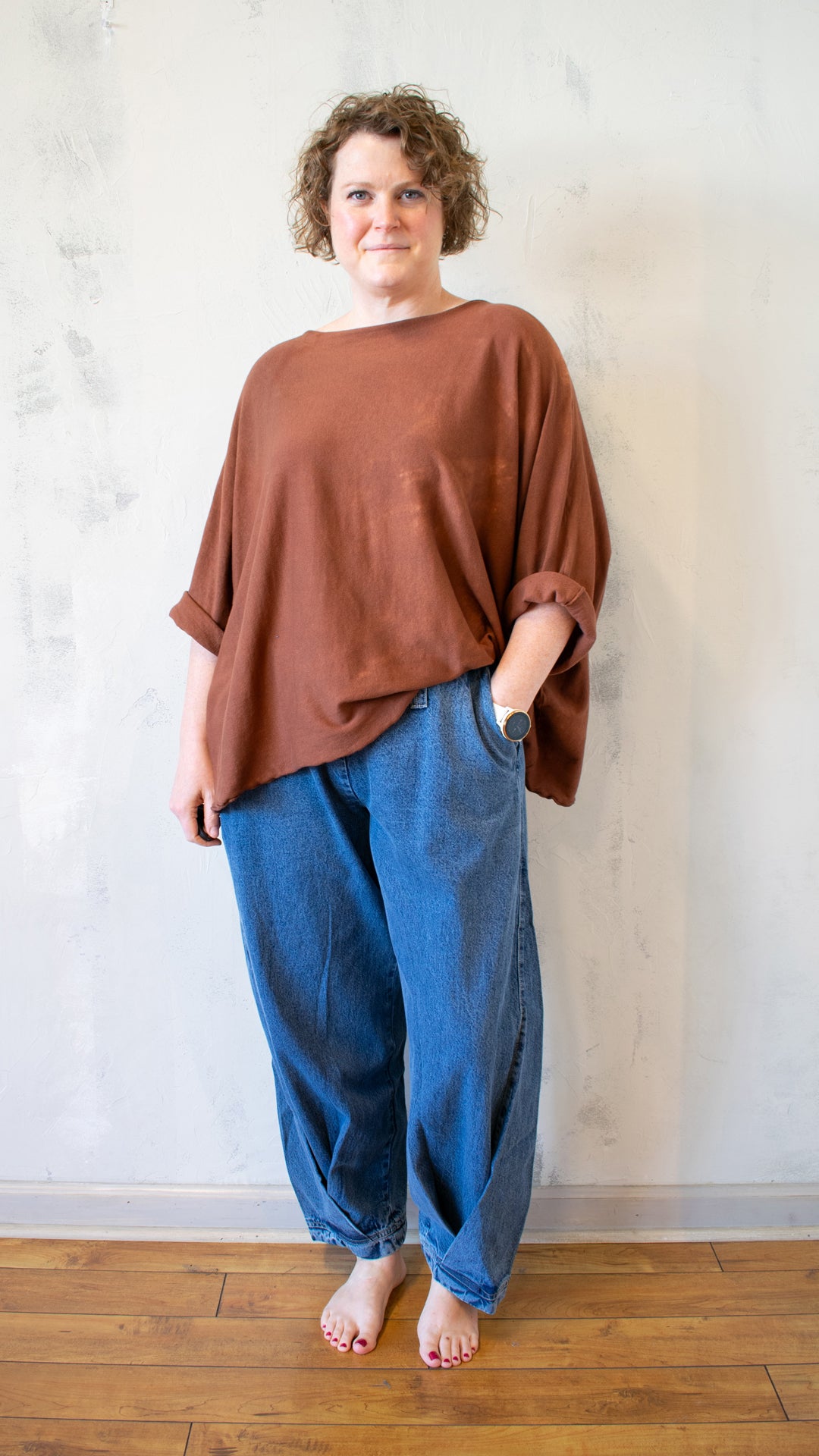 Sing Sweater Pullover in Rust