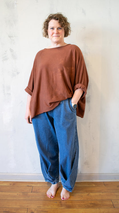Sing Sweater Pullover in Rust