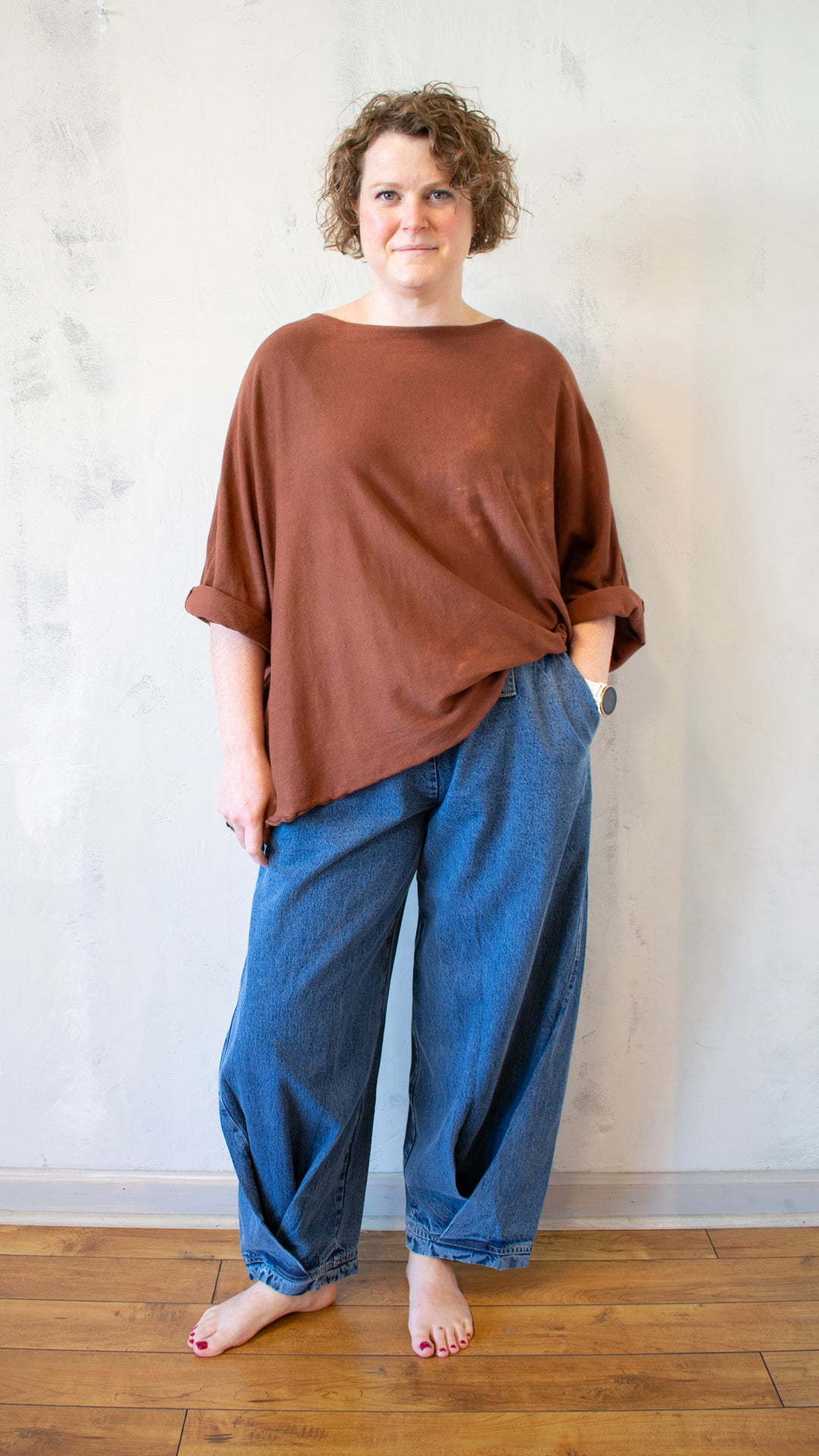Sing Sweater Pullover in Rust