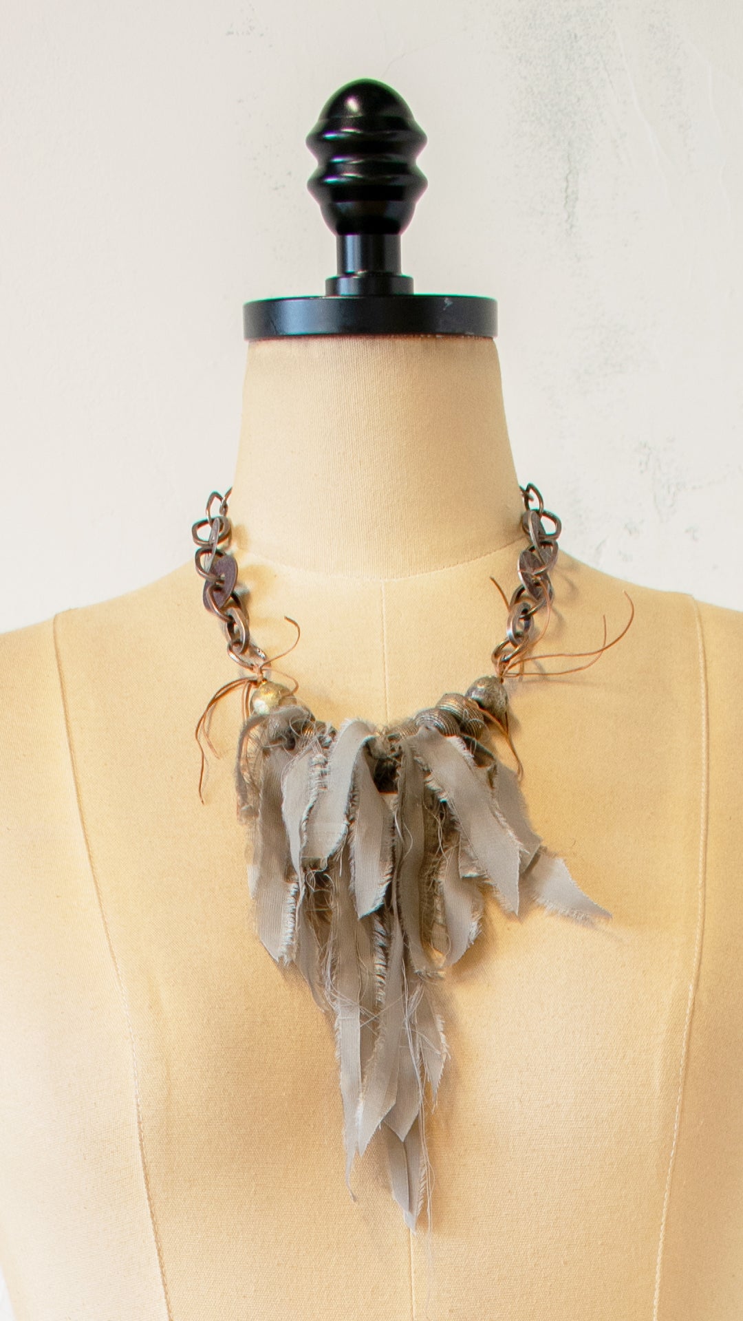 Silk Fringe Statement Necklace