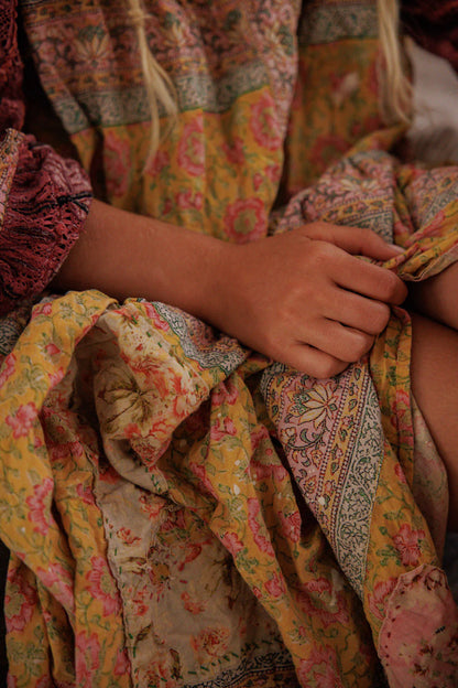 Gutta Garden Dress in Raspberry Patch