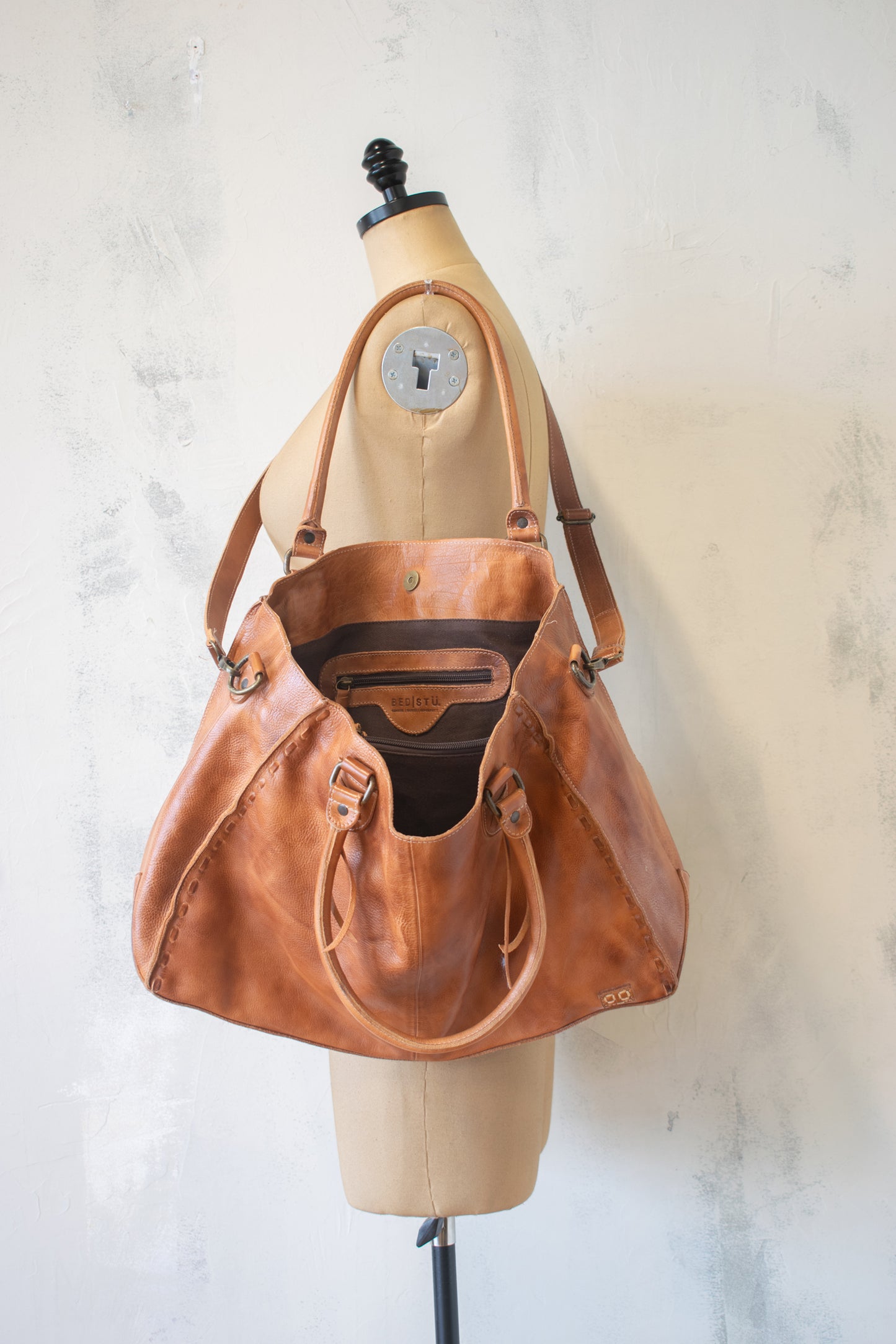 Bed Stu; Rockaway Cognac Cross Body
