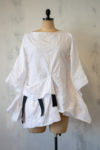 Heydari; White Pocket Tunic