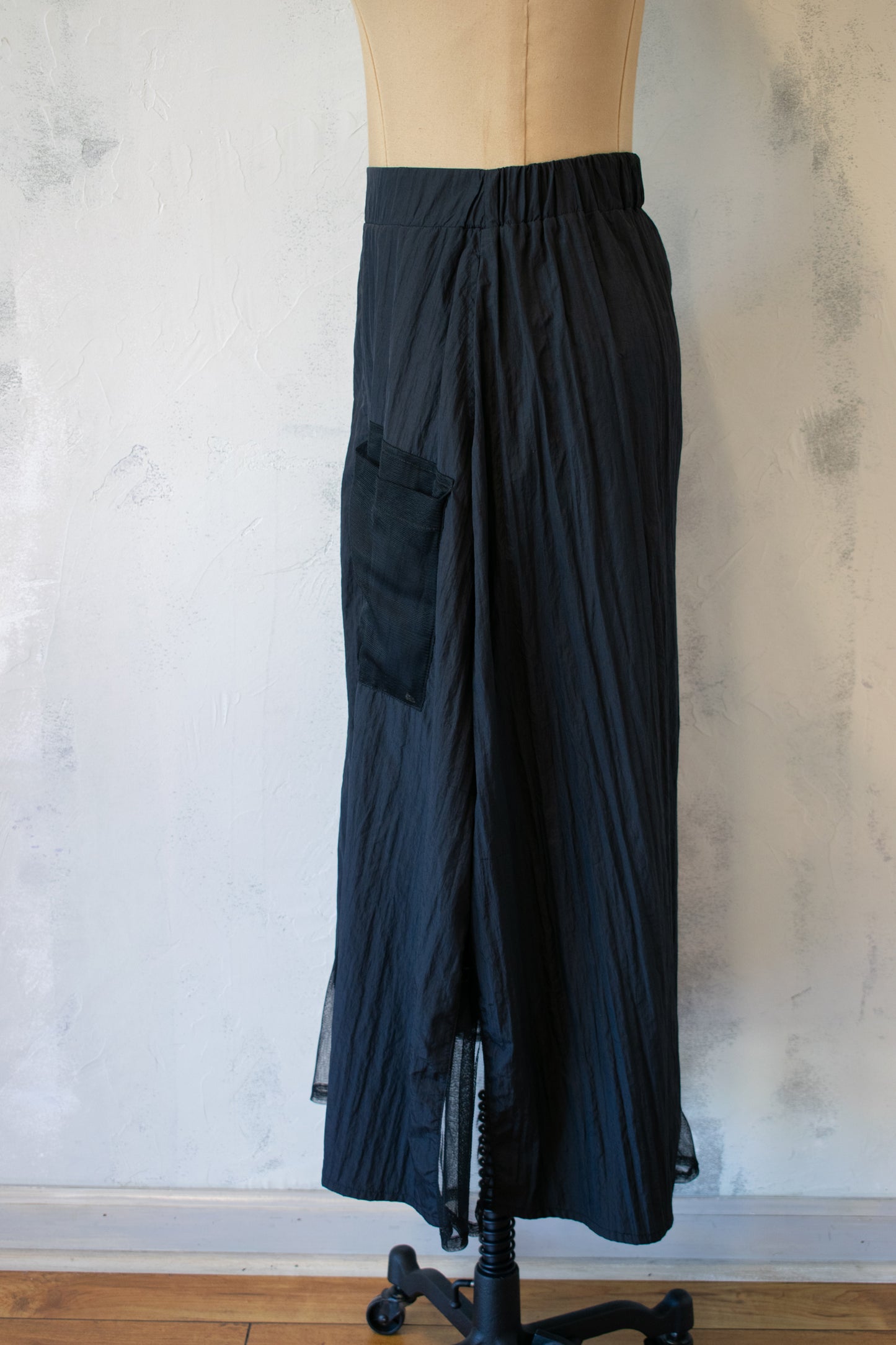 Kozan; Black Skirt with Mesh