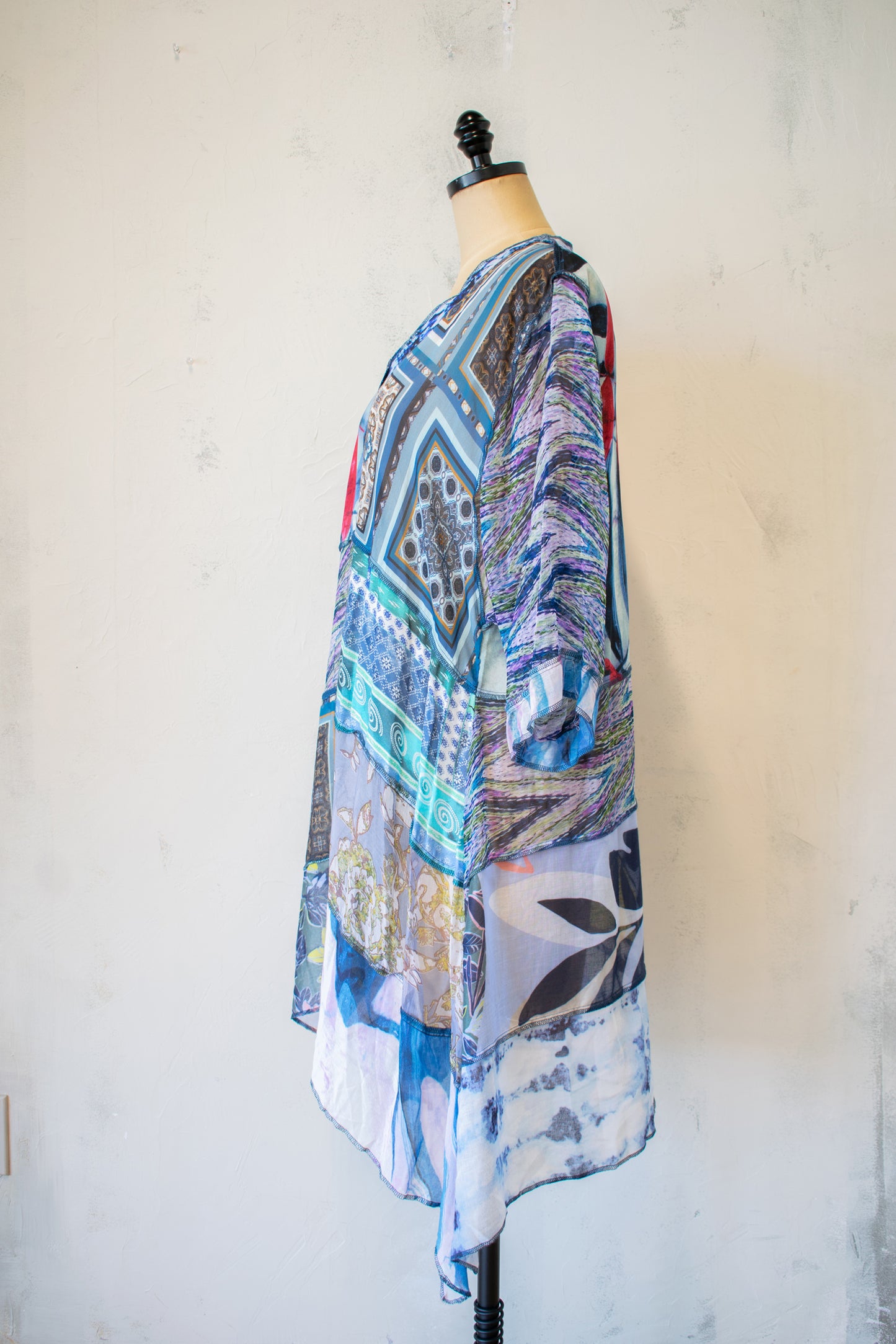 Sterling Styles Sheer Printed Jacket