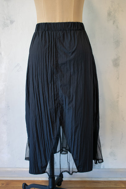 Kozan; Black Skirt with Mesh