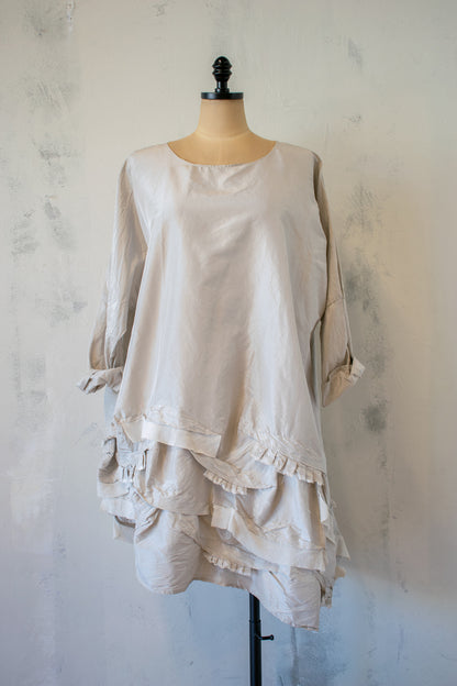 Krista Larson; Silk Wavey Dress