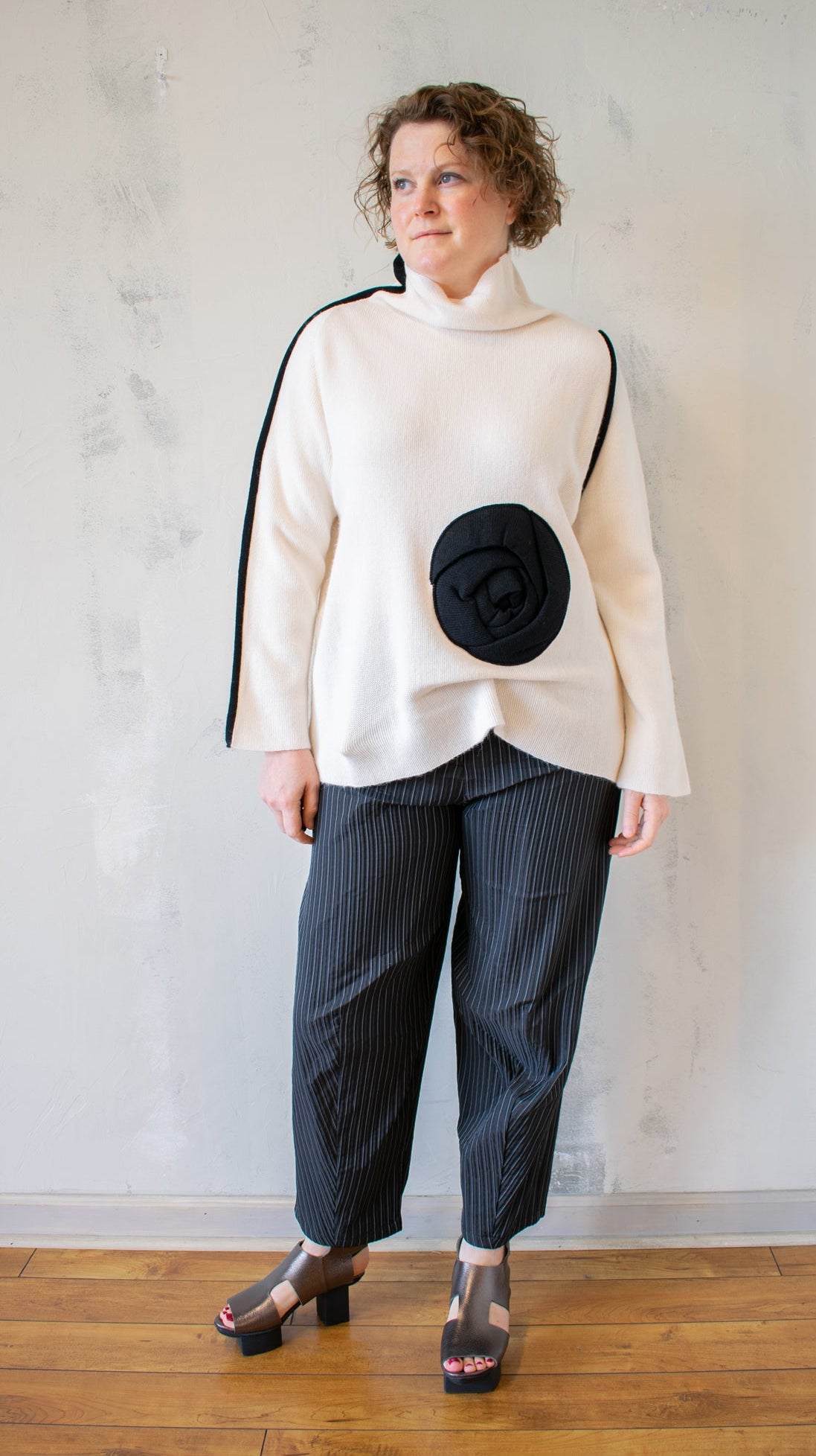 Ecru Rose Sweater