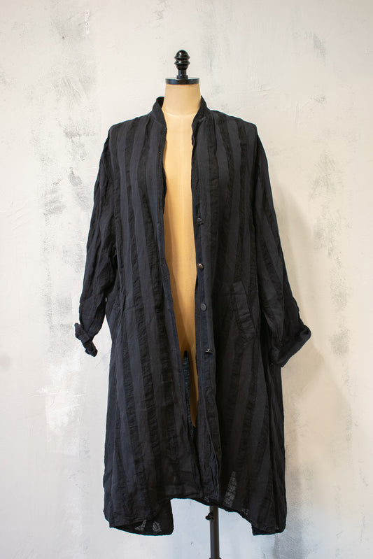 Krista Larson; Stripe Linen Duster