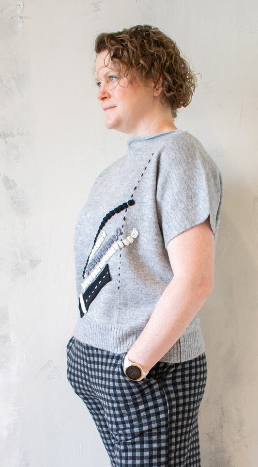 Abstract Stitch Pullover