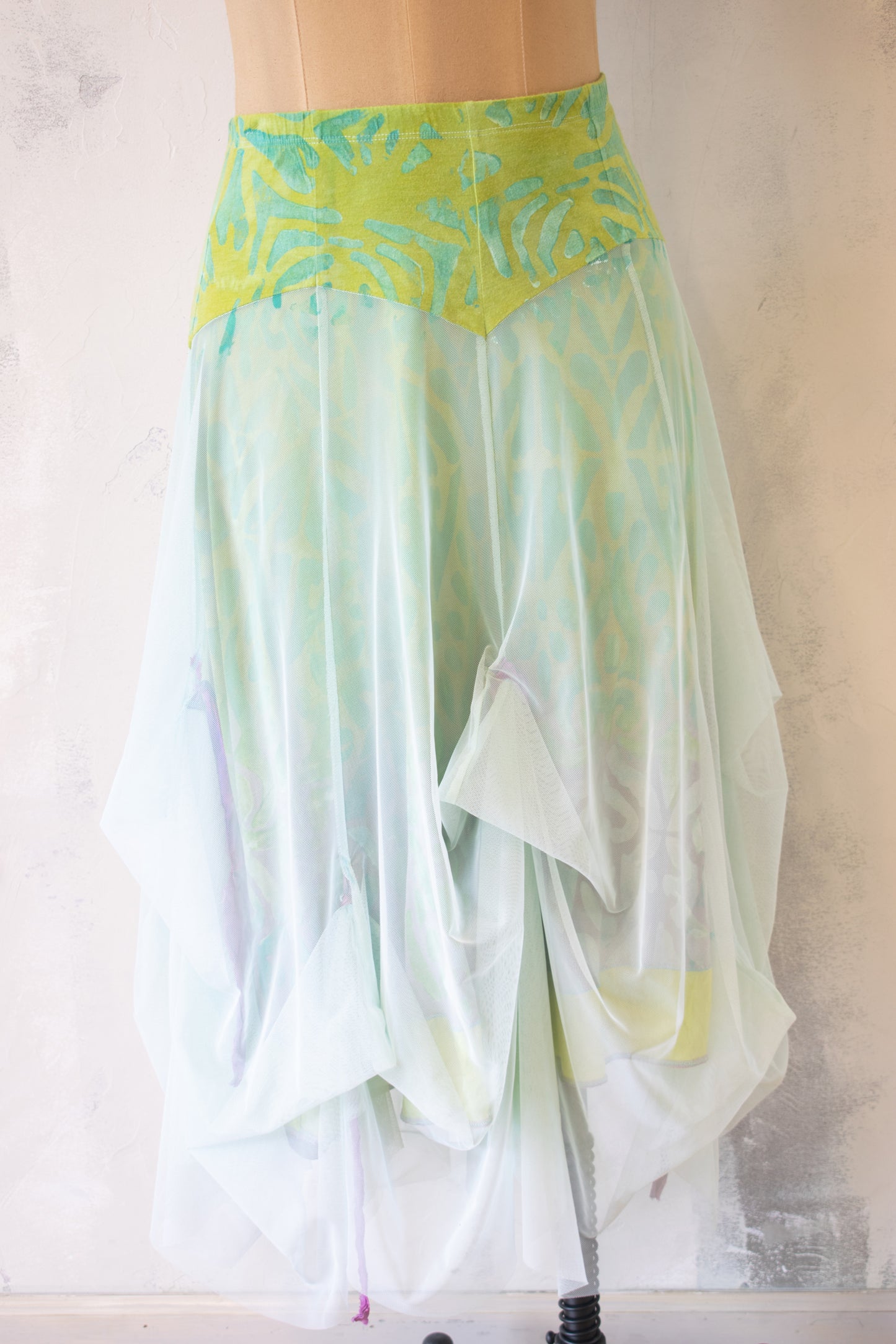 Roots and Wings; Fairy Dance Skirt in Green