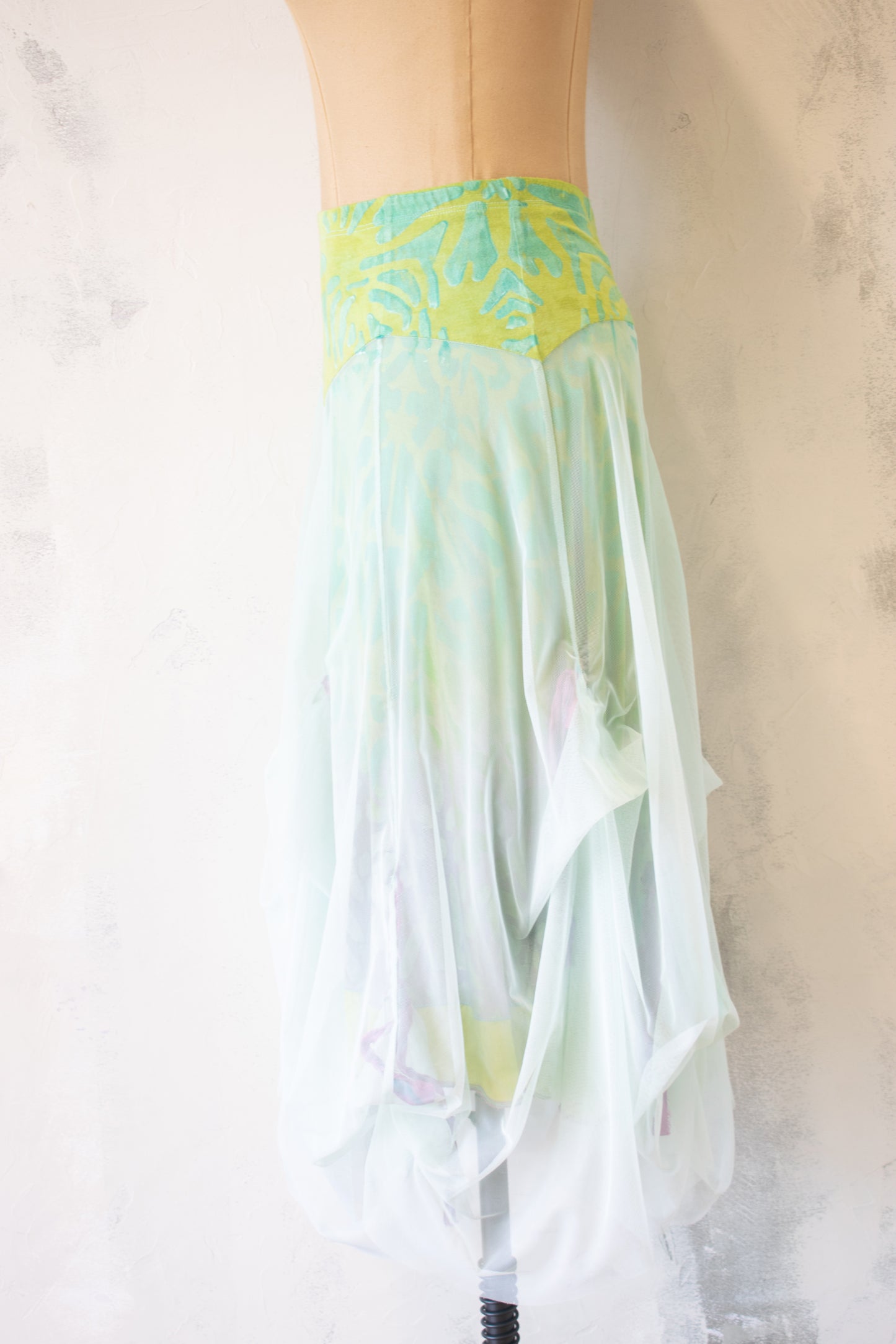 Roots and Wings; Fairy Dance Skirt in Green