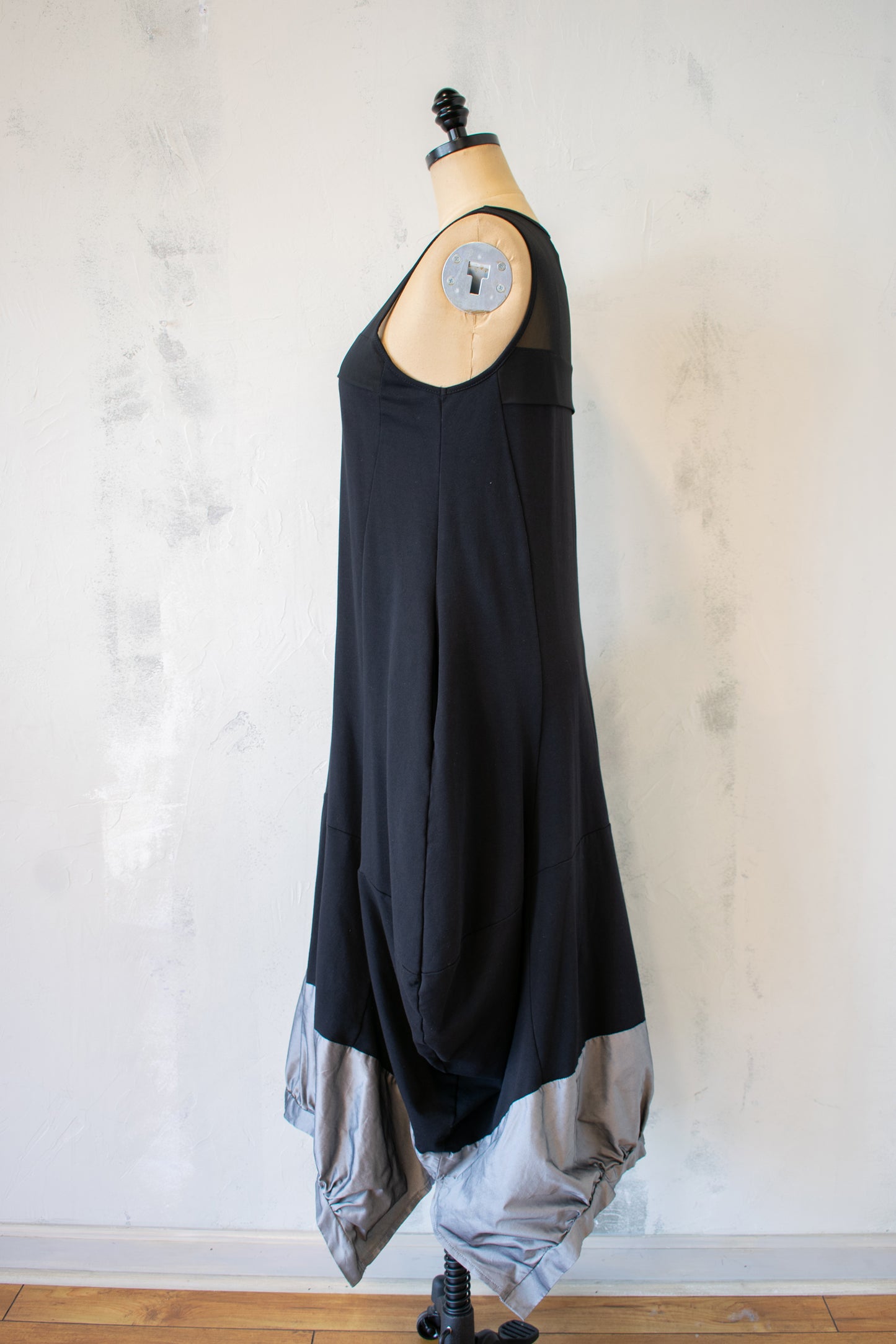 Luukaa Black and Silver Dress