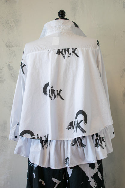 Simply Vanite; Ask/Risk Ruffle Hem Shirt