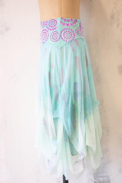 Roots and Wings; Fairy Dance Skirt in Periwinkle