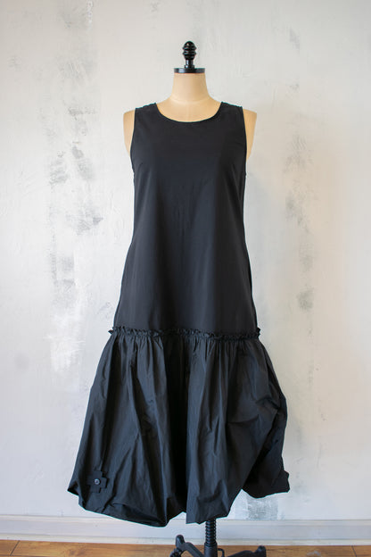 PLU Puff Taffeta Hem Maxi