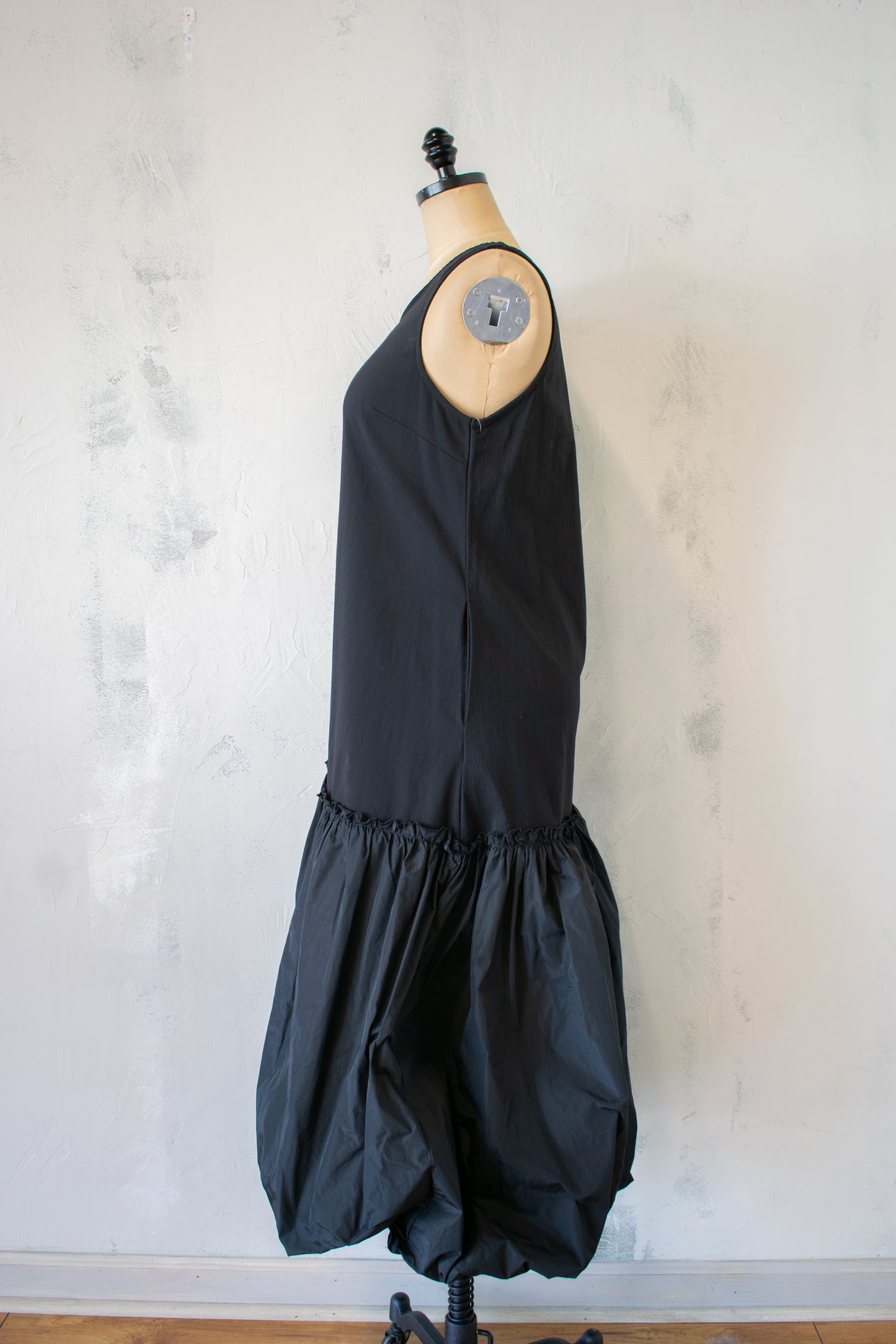 PLU Puff Taffeta Hem Maxi