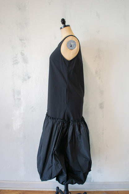 PLU Puff Taffeta Hem Maxi