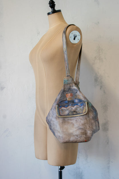 Janice Yoo Hand-Painted and Signed Cross Body