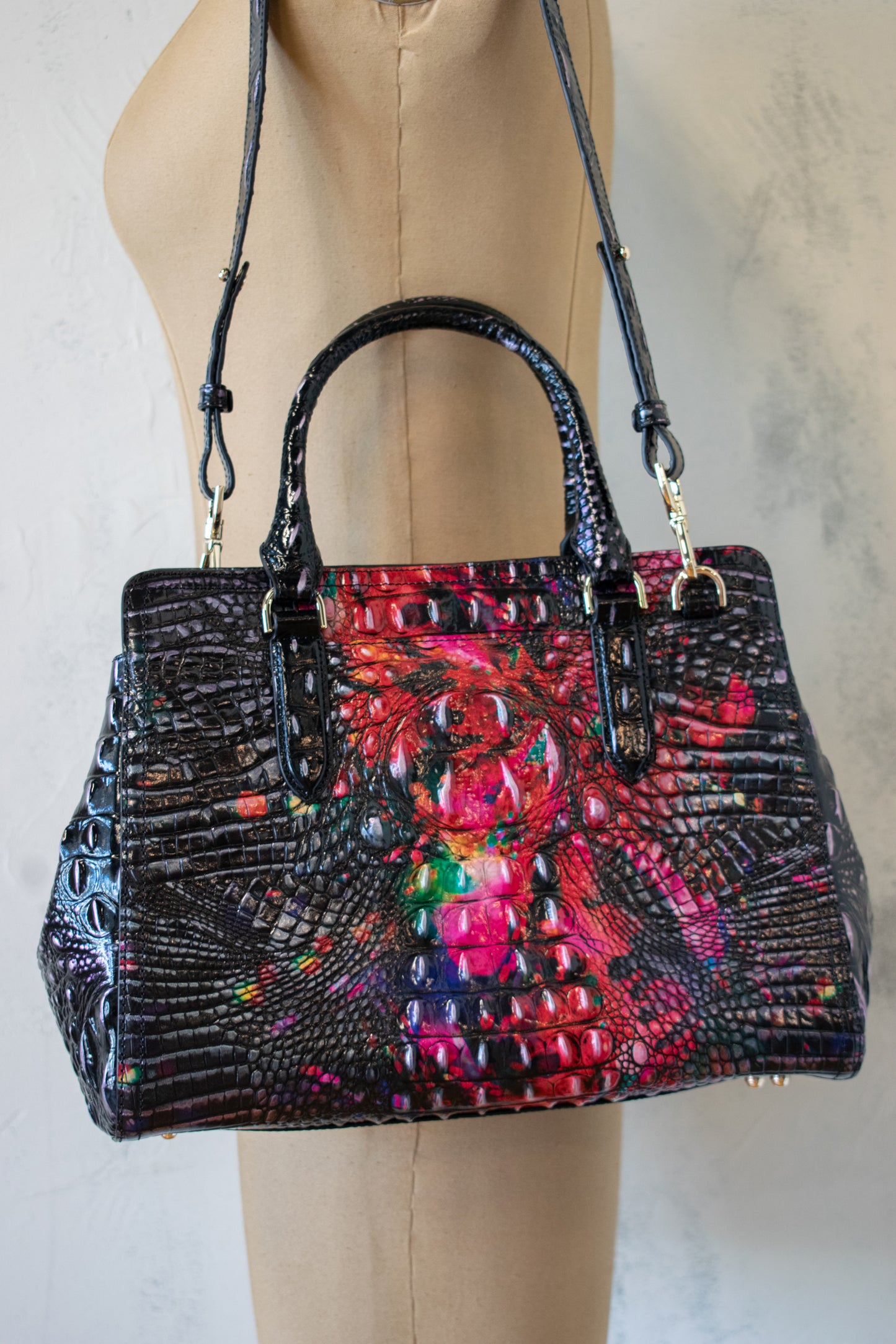 Brahmin Bag; Black and Multi