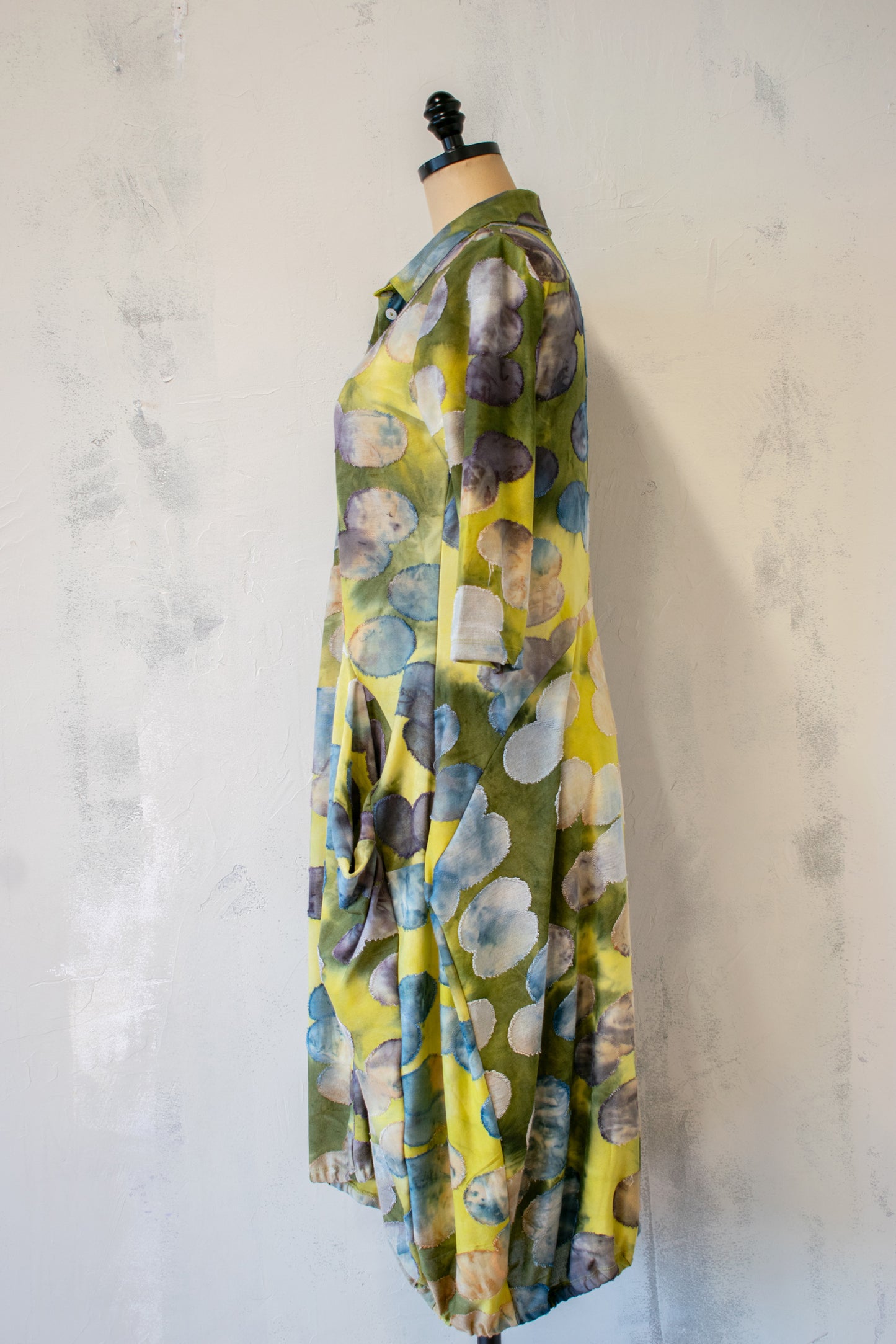 Alembika; Lime Polka Dot Dress