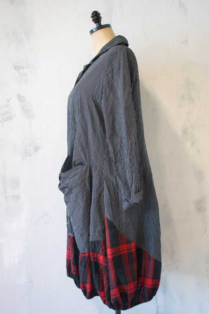 Alembika; Windowpane and Plaid Dress