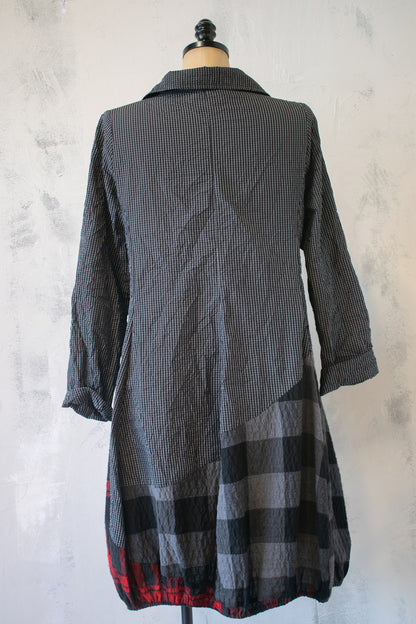 Alembika; Windowpane and Plaid Dress