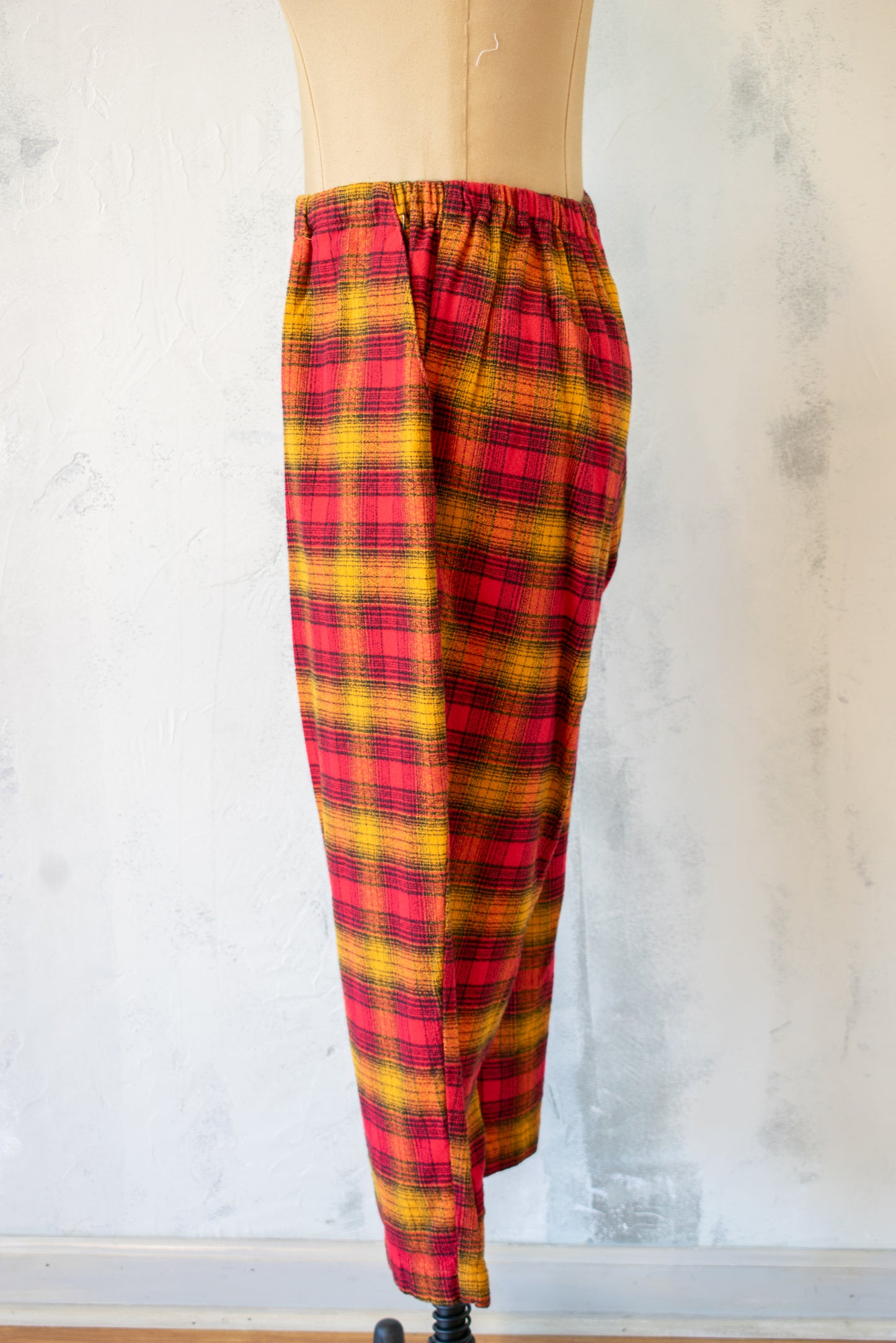 Krista Larson Pink and Yellow Plaid Ohm Pant