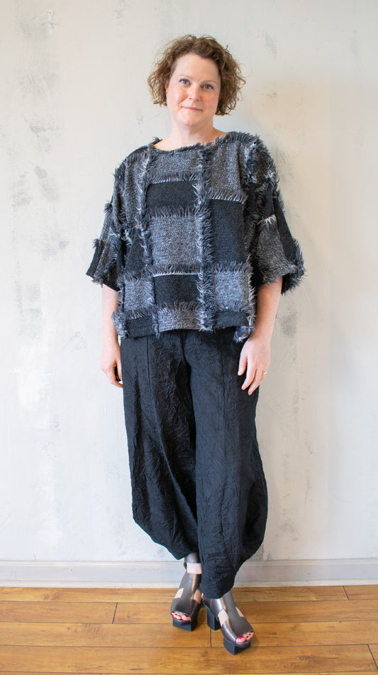 Fringe Jacquard Topper