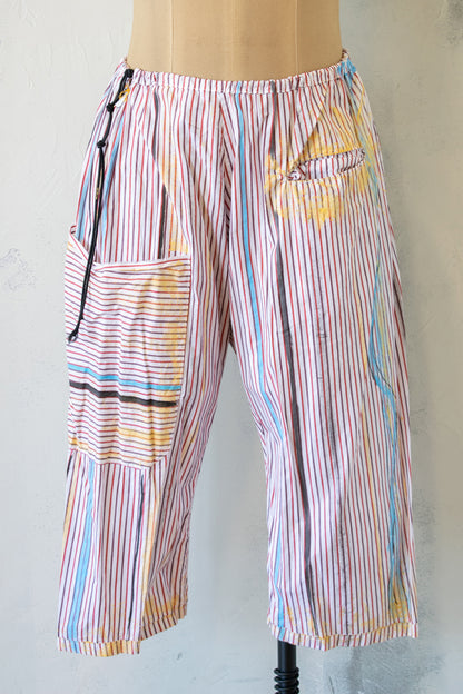 SKIF Hand Painted by Queue Drawstring Crop Pant