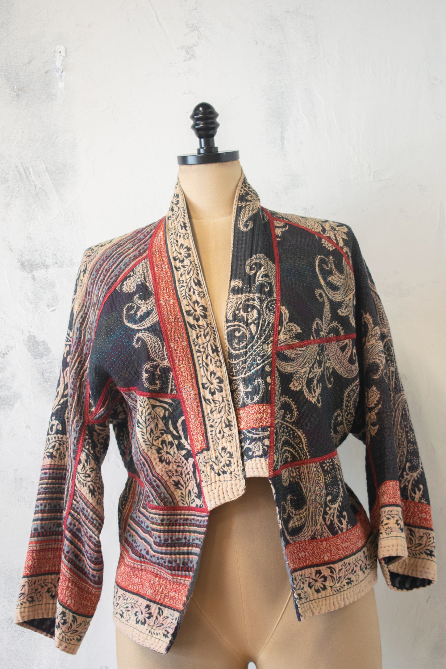 Mieko Mintz; Vintage Cotton Kantha Short Jacket