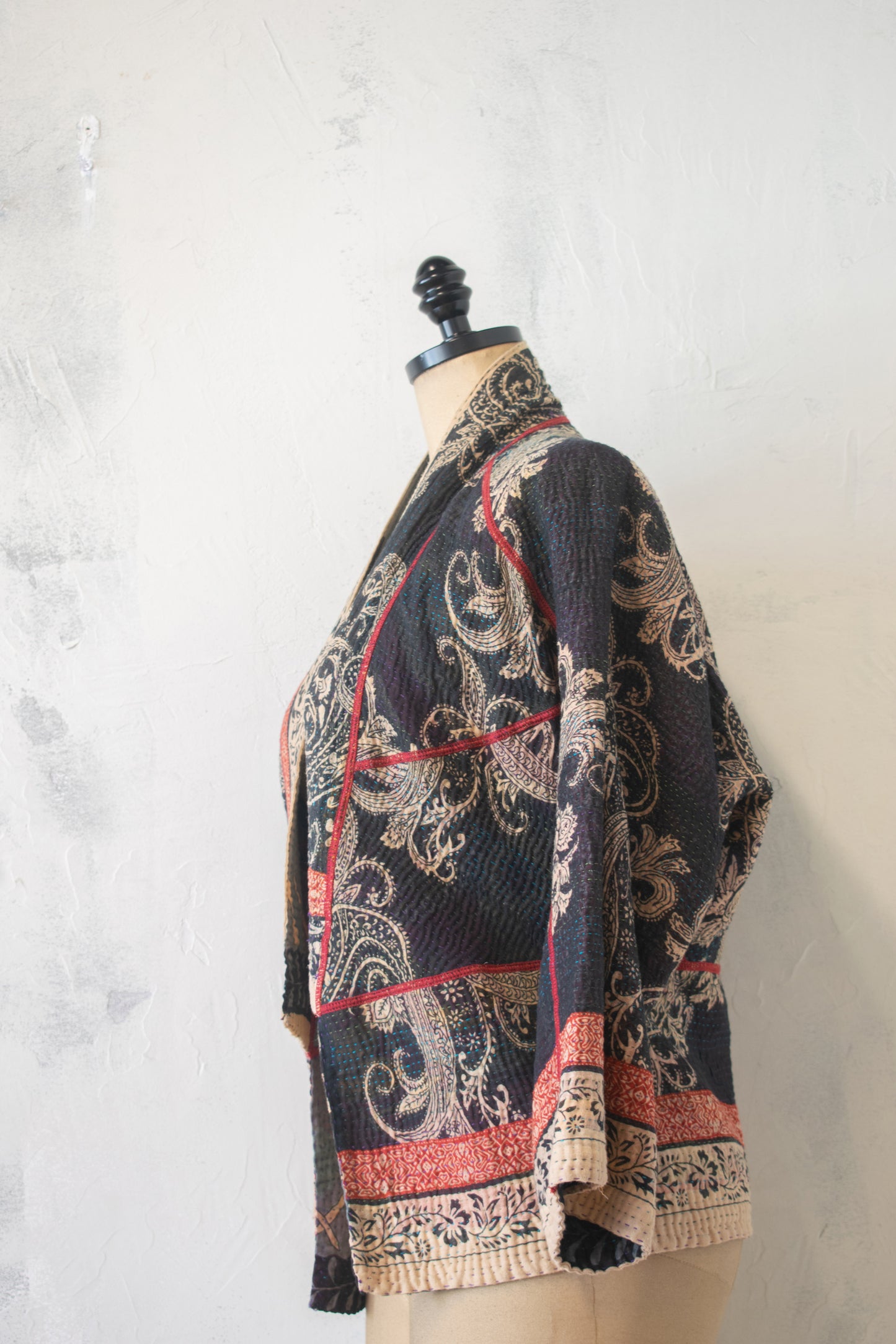 Mieko Mintz; Vintage Cotton Kantha Short Jacket