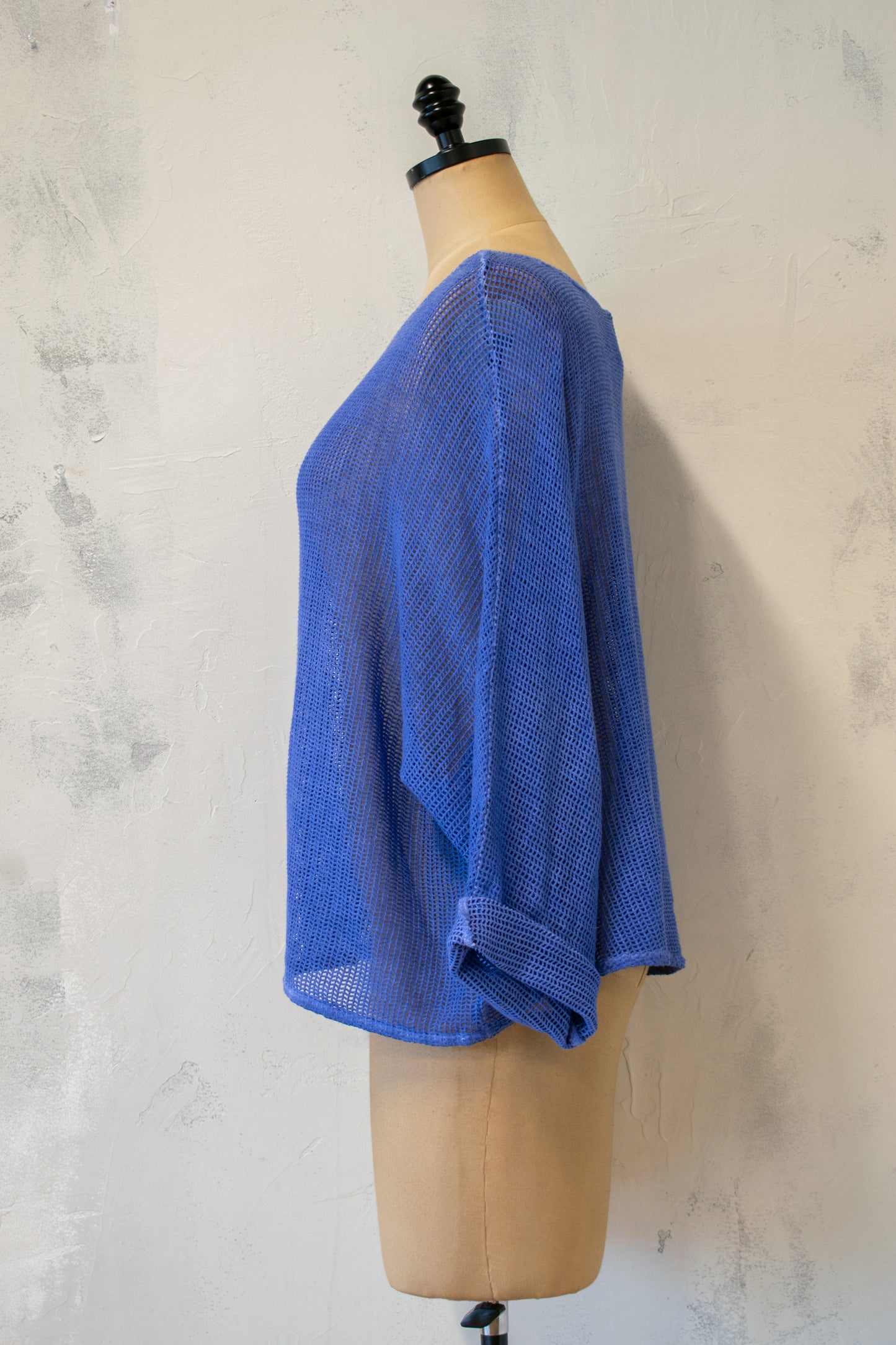 Cynthia Ashby; Mesh Topper in Royal
